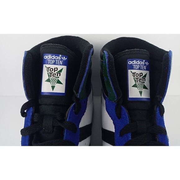 Adidas  Top Ten RB Men\'s Size 10.5  Leather Shoes FZ6199 Lucid Blue Black Green main image 9